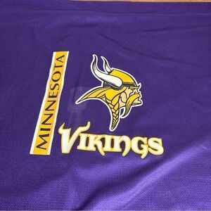 Vintage 90's NFL Minnesota Vikings Pillowcase King 21”X 27” Purple Man Cave